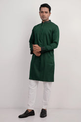 Men Premium Panjabi (Green)